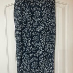 Ripskirt Length 4 Dark Navy Floral Print Maxi Skirt